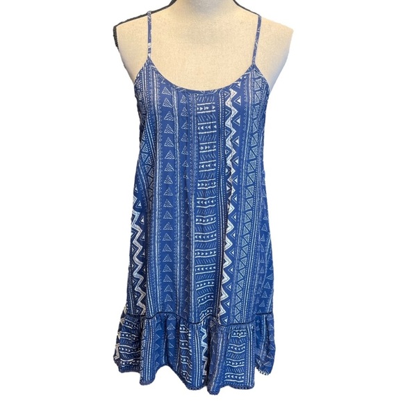 NWT Ocean Drive Surfer Beach Summer Vacation Swim Tribal Print Mini Dress Small - Picture 1 of 11